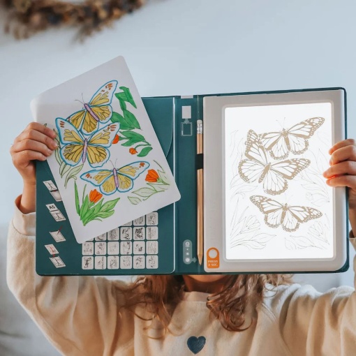 Tablero luminoso para pintar animales Kidywolf Kidydraw