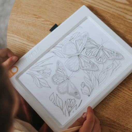 Tablero luminoso para pintar animales Kidywolf Kidydraw
