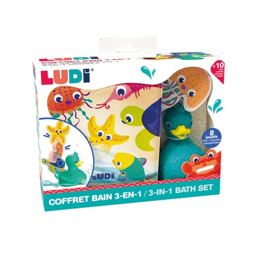 Livro com animais para o banho LUDI