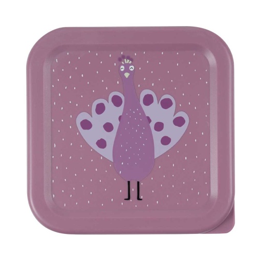 Caixa de lanche Mrs. Peacock (3 unidades) TRIXIE