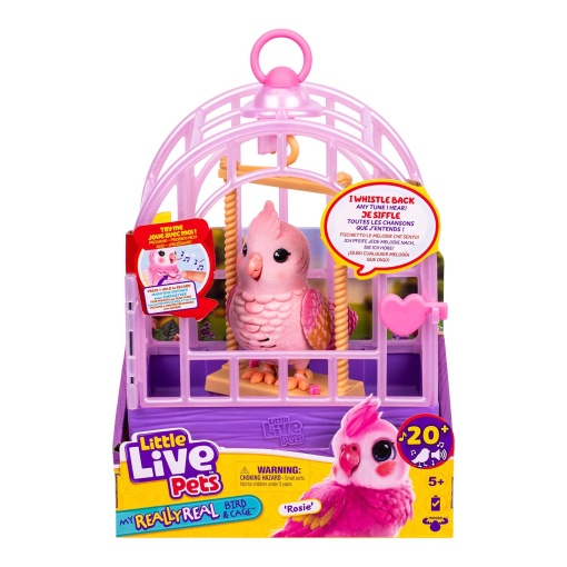 Little Live Pets - Talking Bird Cage MOOSE Rosie