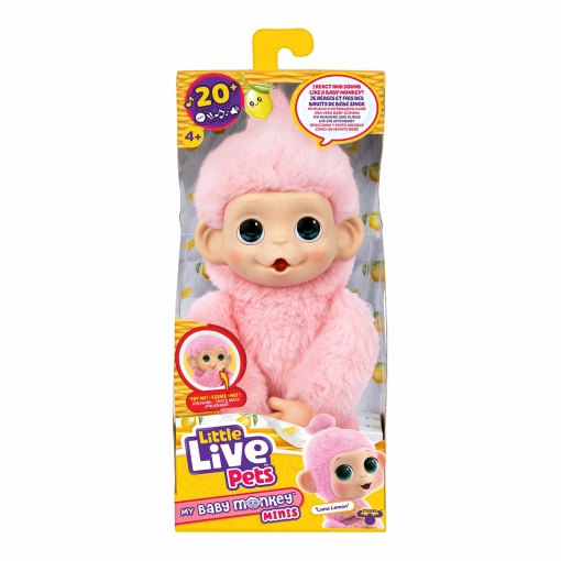 Little Live Pets - My Baby Monkey Minis MOOSE Luna Lemon