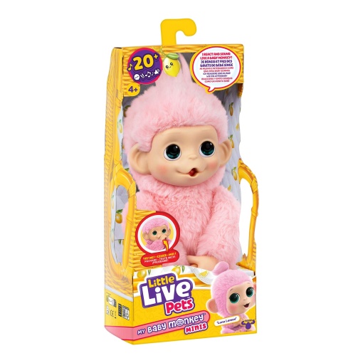 Little Live Pets - My Baby Monkey Minis MOOSE Luna Lemon