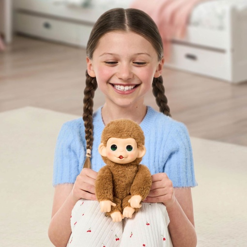 Little Live Pets - My Baby Monkey Minis MOOSE Pepi Peach