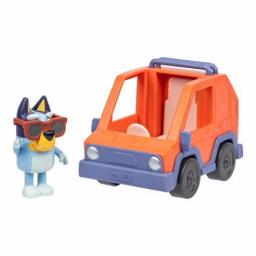 Bluey - 4x4 com Bluey figura + veículo MOOSE