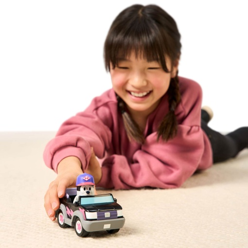 Bluey - Camión de pizzas para niñas con figura de magdalena + vehículo de alce