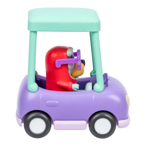 Bluey - El coche de la abuela con la figura de Janet + vehículo MOOSE