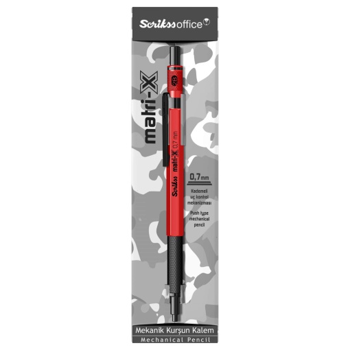 SCRIKSS Matri-X Classic 0.7mm red mechanical pencil