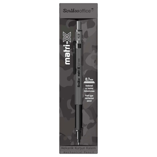 SCRIKSS Matri-X Classic 0.7mm gray mechanical pencil