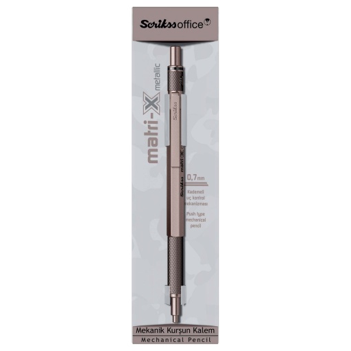 SCRIKSS Matri-X Metallic 0.7mm Gray Mechanical Pencil