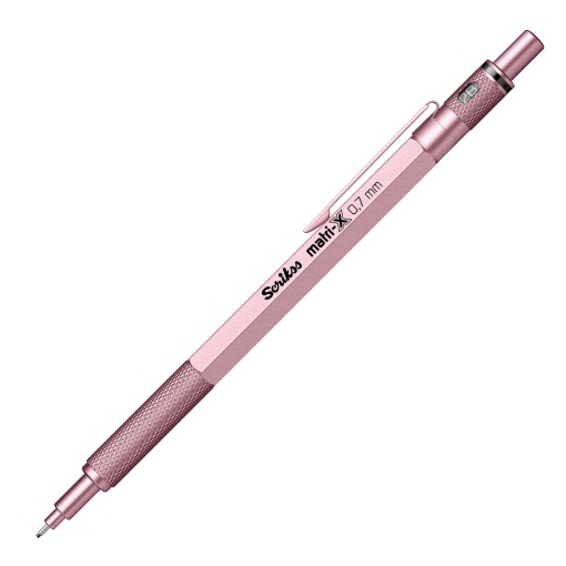 Lápiz mecánico SCRIKSS Matri-X Metallic de 0,7 mm, rosa claro