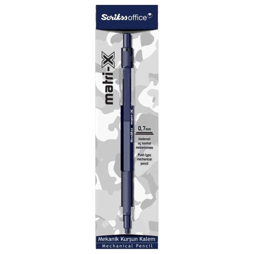 SCRIKSS Matri-X Matte 0.7mm blue mechanical pencil
