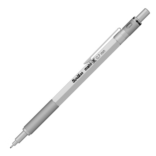 Lápiz mecánico SCRIKSS Matri-X mate de 0,7 mm, gris claro