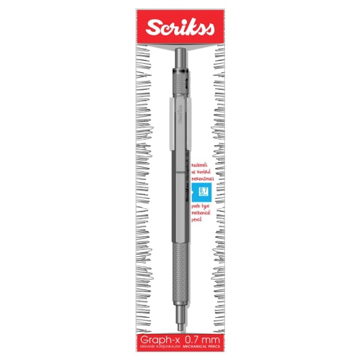 SCRIKSS Graph-X 2mm gray mechanical pencil