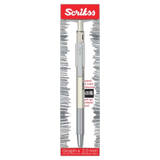 SCRIKSS Graph-X 2mm white mechanical pencil