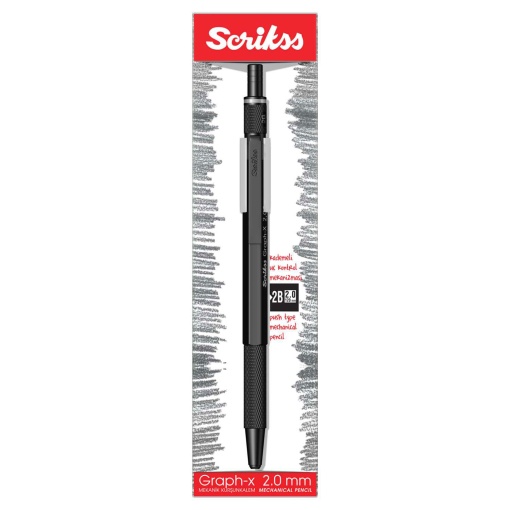 SCRIKSS Graph-X 2mm black mechanical pencil