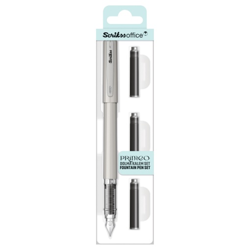 Pluma estilográfica SCRIKSS Primeo Gris M