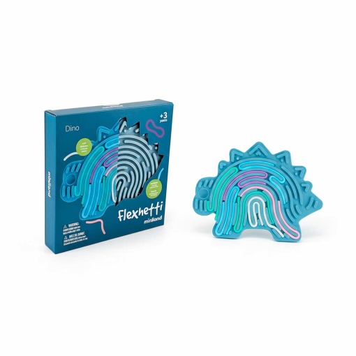 Tablero de actividades sensoriales de dinosaurios Flexhetti de MINILAND