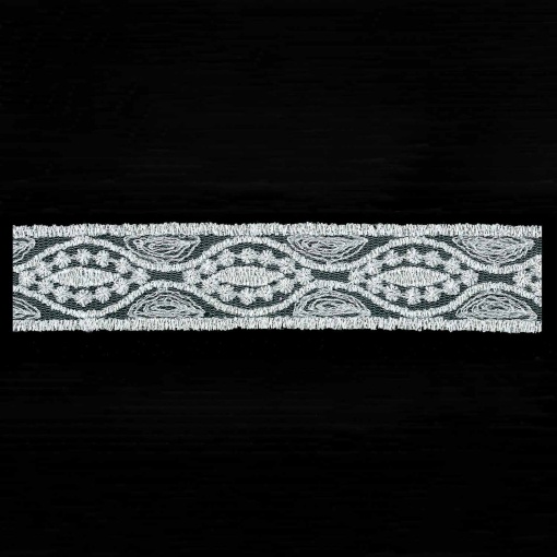 Tulle ribbon 30mm silver (meter)