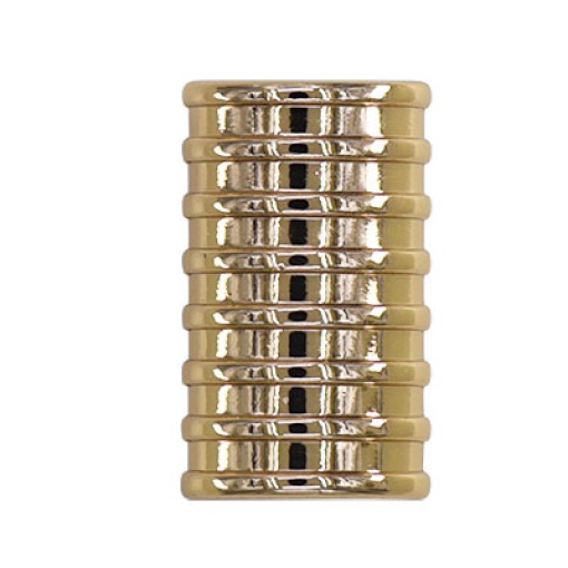 Guía tubular metálica chapada en oro COSE de 25 mm