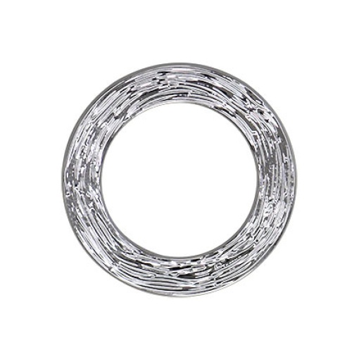Anillo metálico plateado COSE de 25 mm