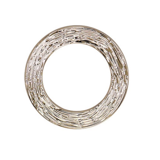 Anillo COSE de metal dorado de 25 mm