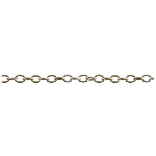 Corrente de alumínio 10 mm Cose prateado / dourado