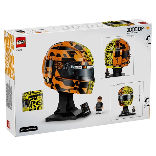 Casco del equipo Scuderia McLaren Mastercard F1 de Lando Norris (LEGO Editions) 43023