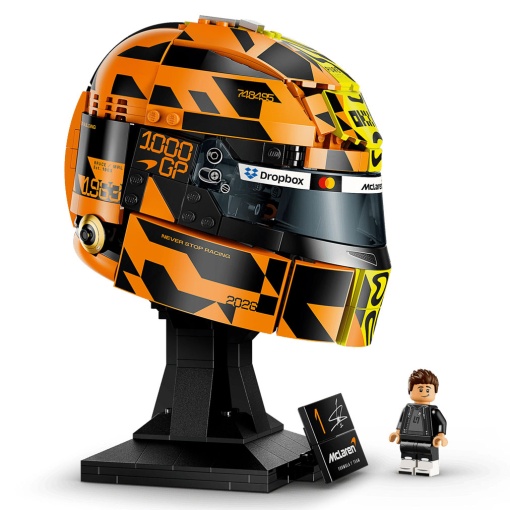 Casco del equipo Scuderia McLaren Mastercard F1 de Lando Norris (LEGO Editions) 43023