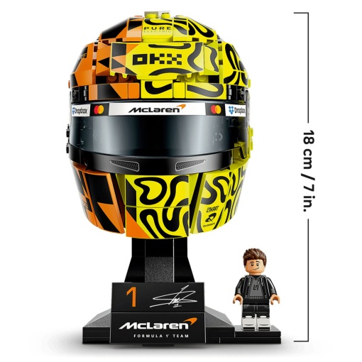 Casco del equipo Scuderia McLaren Mastercard F1 de Lando Norris (LEGO Editions) 43023