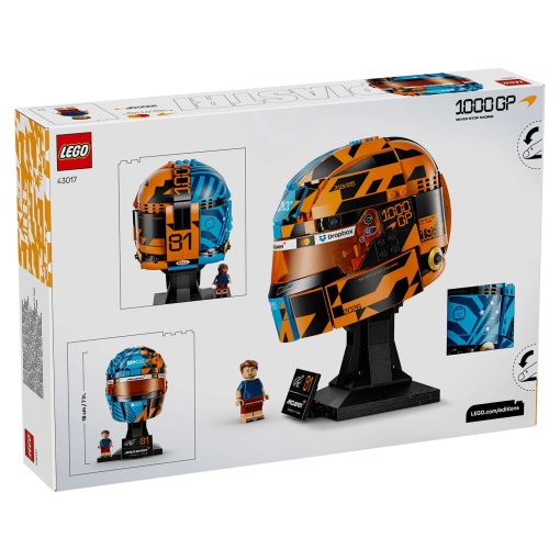 LEGO Editions Oscar Piastri's Scuderia McLaren Mastercard F1 Team Helmet 43017
