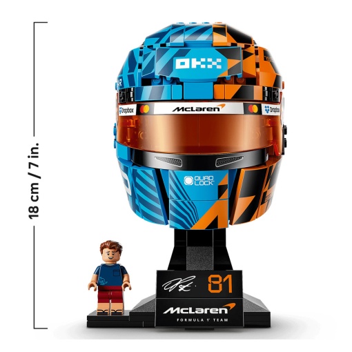 LEGO Editions Oscar Piastri's Scuderia McLaren Mastercard F1 Team Helmet 43017