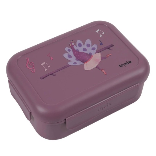 Lunchbox with clip Mrs. Peacock TRIXIE