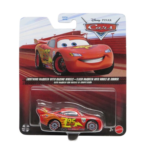 DISNEY PIXAR Cars Faísca McQueen com rodas de competição Mattel DXV29/HHV86/FLM20