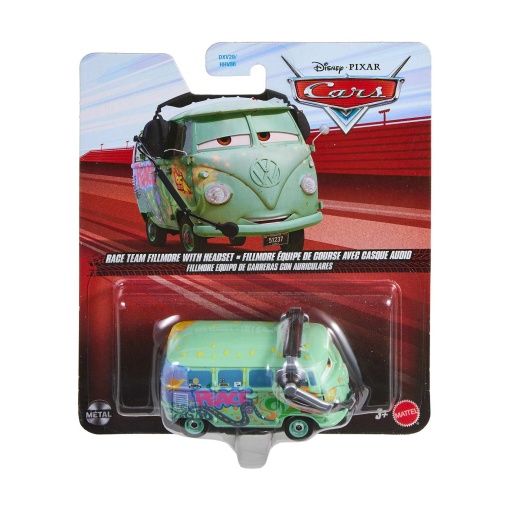 DISNEY PIXAR Cars Fillmore equipa de corridas com auscultadores Mattel DXV29/HHV86/JMB95