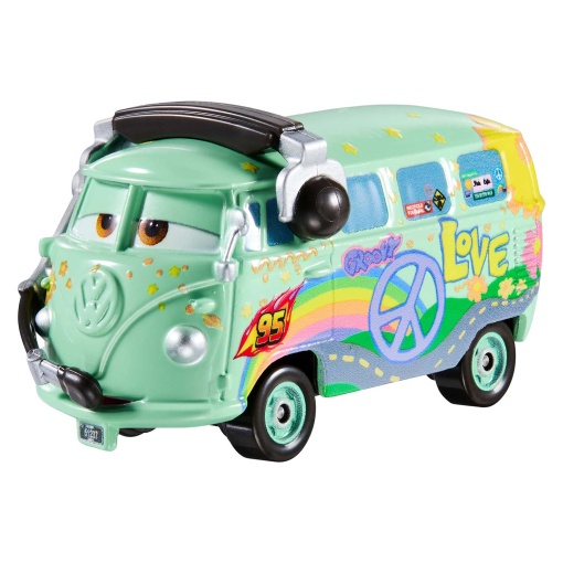 DISNEY PIXAR Cars Fillmore equipa de corridas com auscultadores Mattel DXV29/HHV86/JMB95