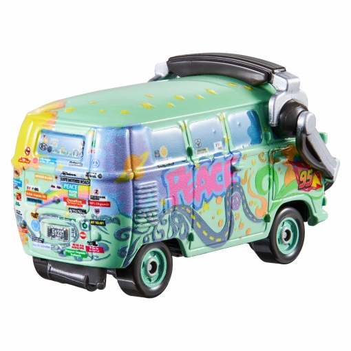 DISNEY PIXAR Cars Fillmore equipa de corridas com auscultadores Mattel DXV29/HHV86/JMB95