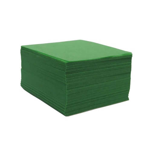 Bloco de rifas 6x6cm papel seda verde (1000 unidades)