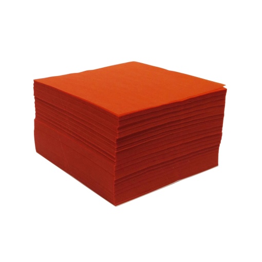 Bloco de rifas 6x6cm papel seda laranja (1000 unidades)