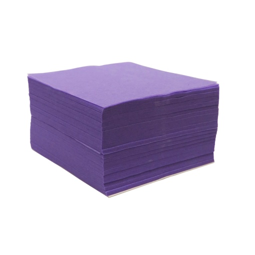 Bloco de rifas 6x6cm papel seda roxo (1000 unidades)