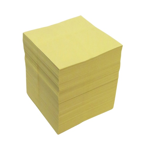 Bloco de rifas 6x6cm amarelo pastel (1000 unidades)