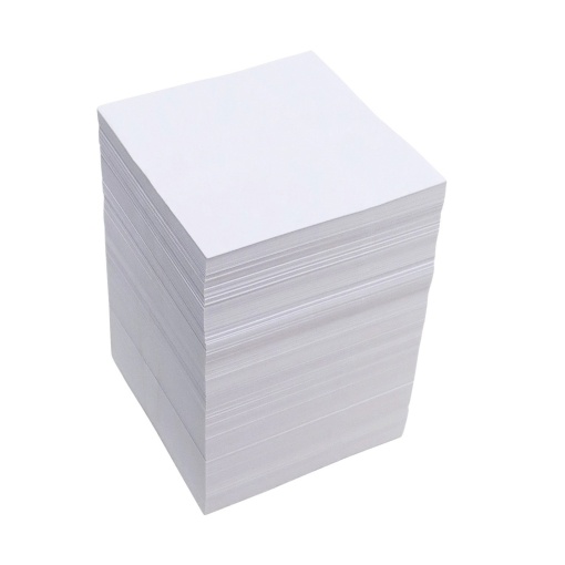 Bloco de rifas 6x6cm branco (1000 unidades)