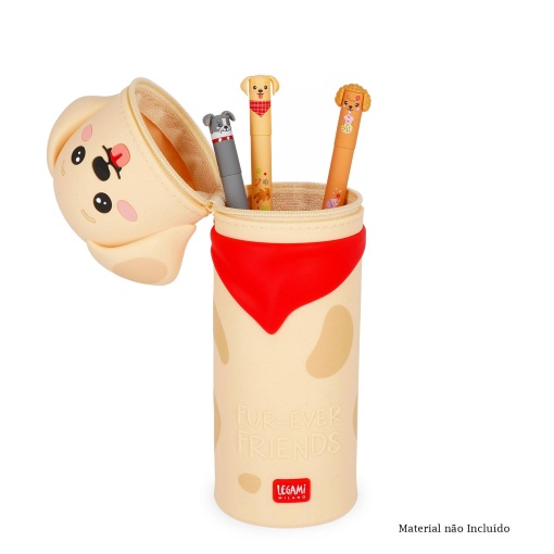 Estojo de silicone 2 em 1 LEGAMI Kawaii Golden "Fur-Ever Friends"