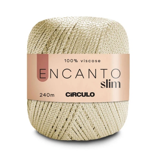 Fio de crochet CÍRCULO Encanto Slim 100g areia clara 7119