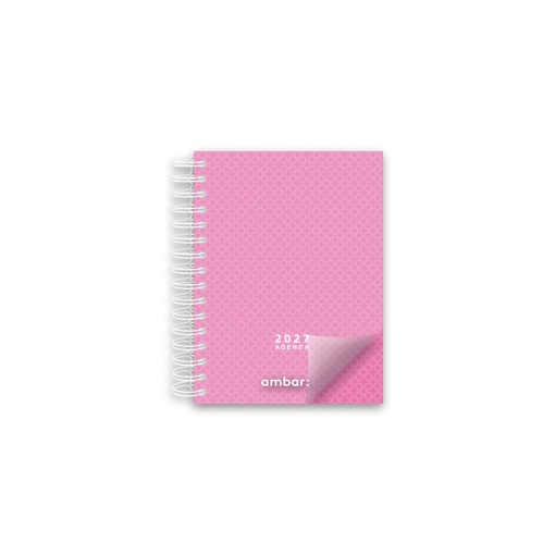 Agenda semanal A7 2027 espiral AMBAR Look sortido
