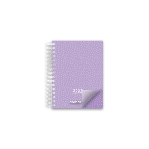 Agenda semanal A7 2027 espiral AMBAR Look sortido