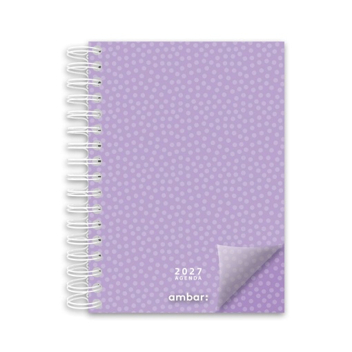 Agenda diária A5 2027 espiral AMBAR Look sortido