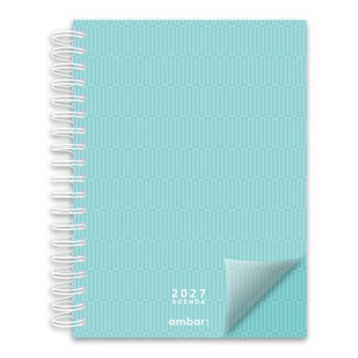 Agenda semanal 172x240mm 2027 espiral AMBAR Look sortido