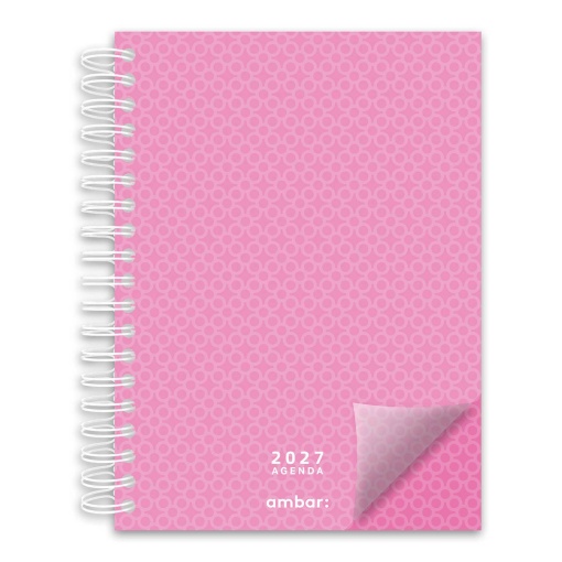 Agenda semanal 172x240mm 2027 espiral AMBAR Look sortido