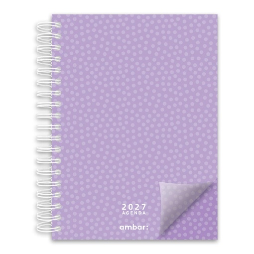 Agenda semanal 172x240mm 2027 espiral AMBAR Look sortido